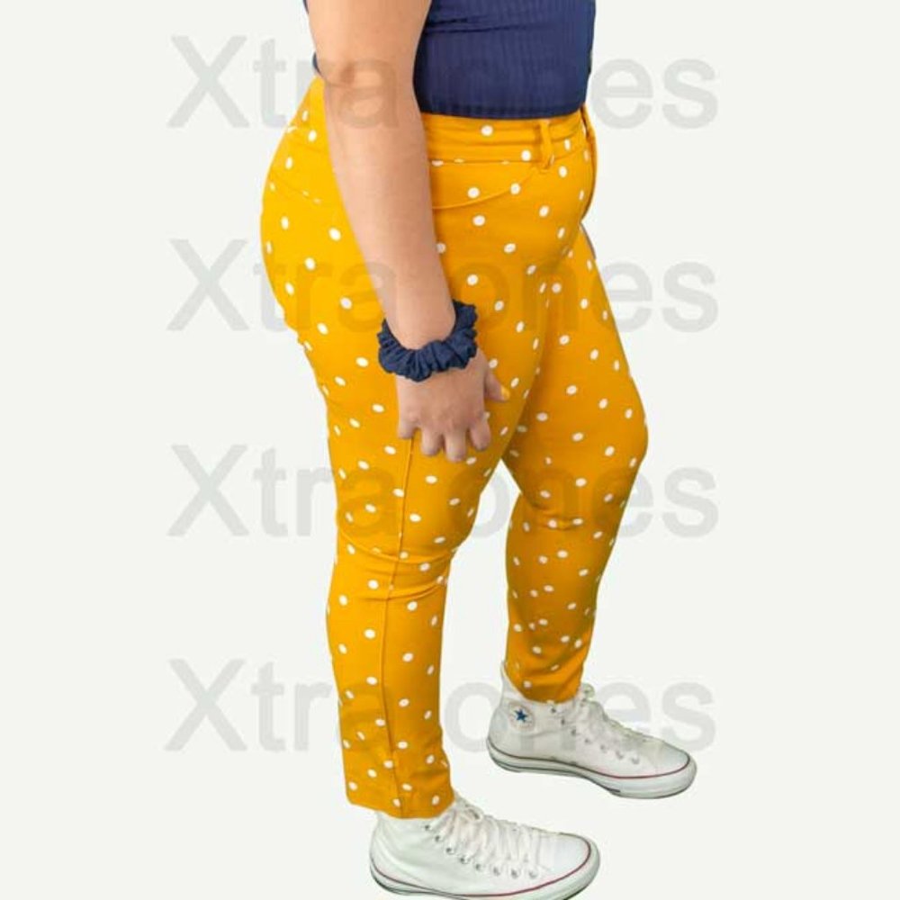 Yellow Polka Dot Pixie Pants